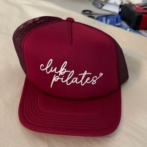 Spiritual Gangster & Club Pilates Colab Burgundy Trucker Hat